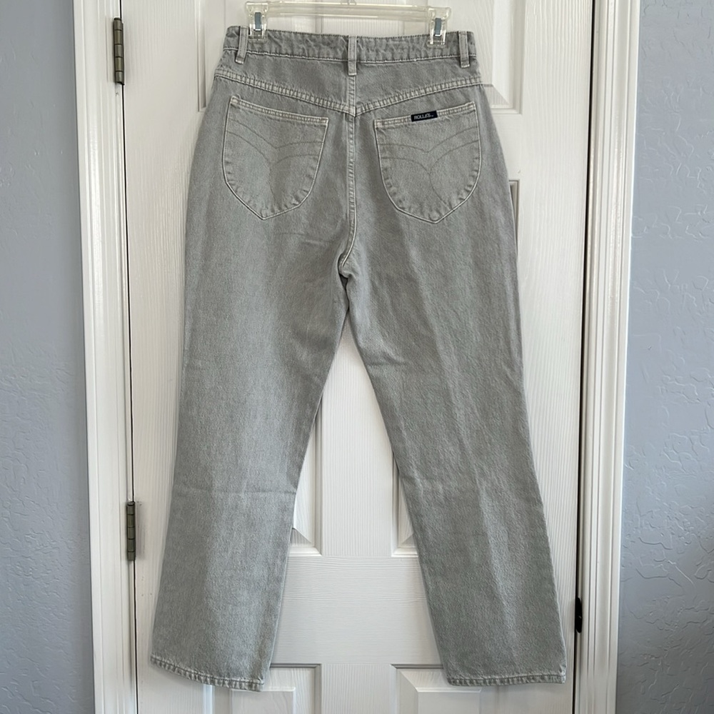 Rolla’s original high rise straight jeans size 30 light gray